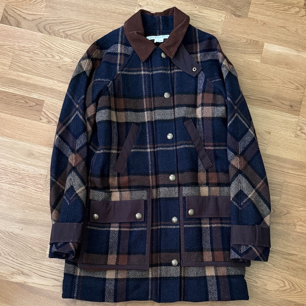 Veronica Beard Sonam Dickey Plaid Jacket XS